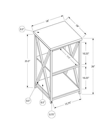 Accent Table, Side Contemporary And Modern - White