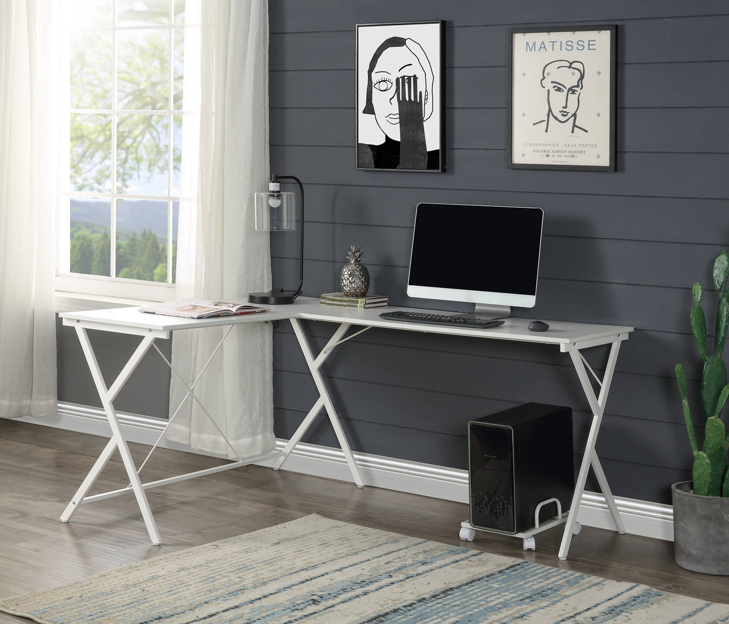 Dazenus - Computer Desk - White