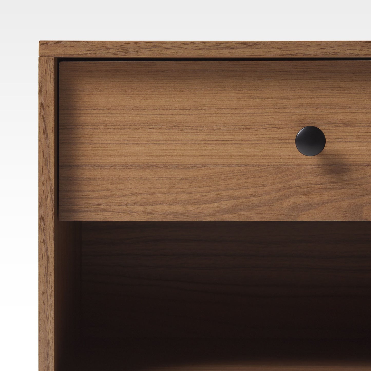 Mid-Century Modern Minimalist 1 Drawer Nightstand - Mocha