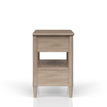 Open Nightstand With 2 Drawers - Sand