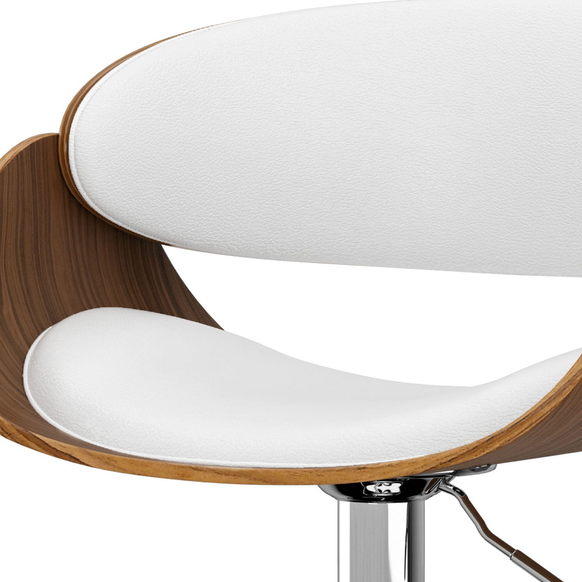 Amery - Adjustable Swivel Bar Stool - White
