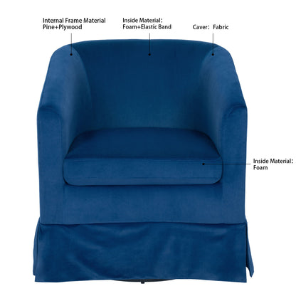 27.36" Wide Swivel Chair - Blue