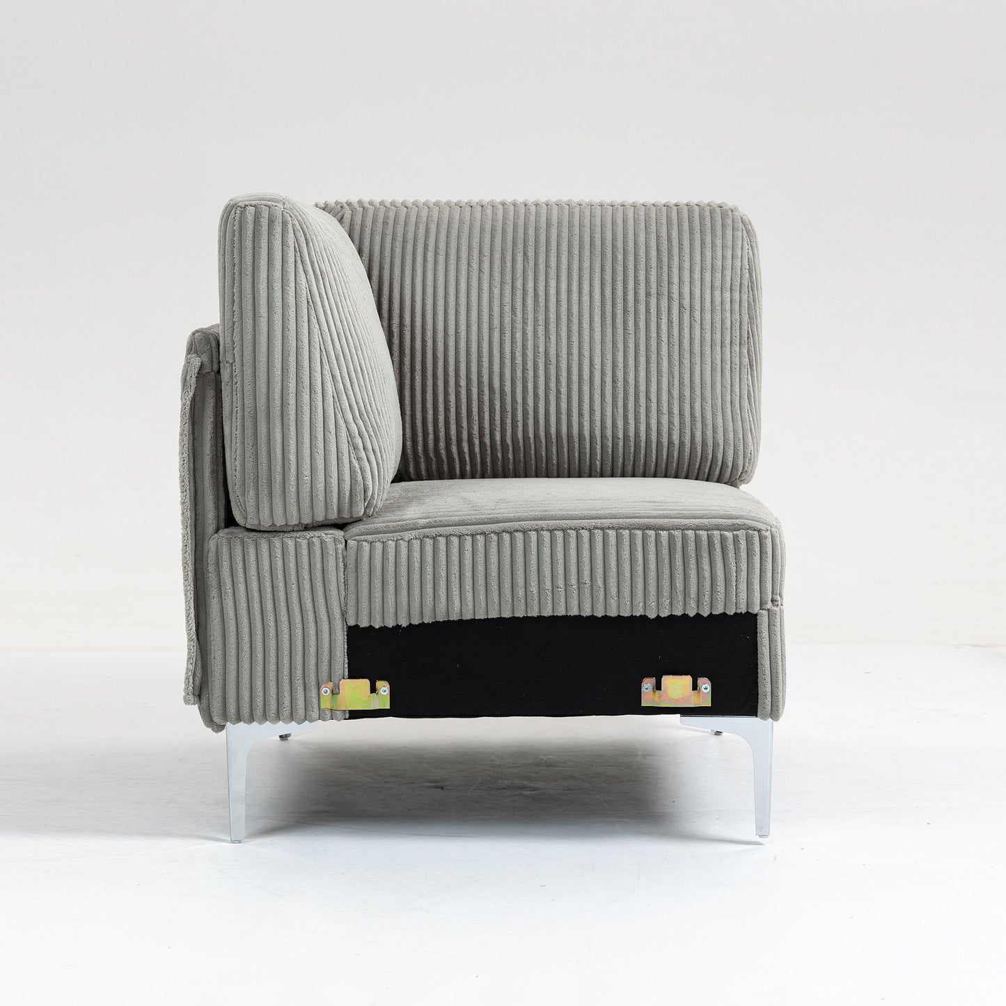 Modular Sectional Sofa Corner Seat, Middle Seat Module Couch - Gray