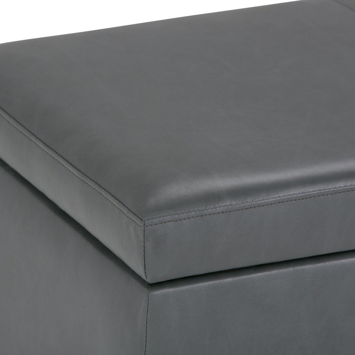 Avalon - Storage Ottoman Bench - Stone Gray
