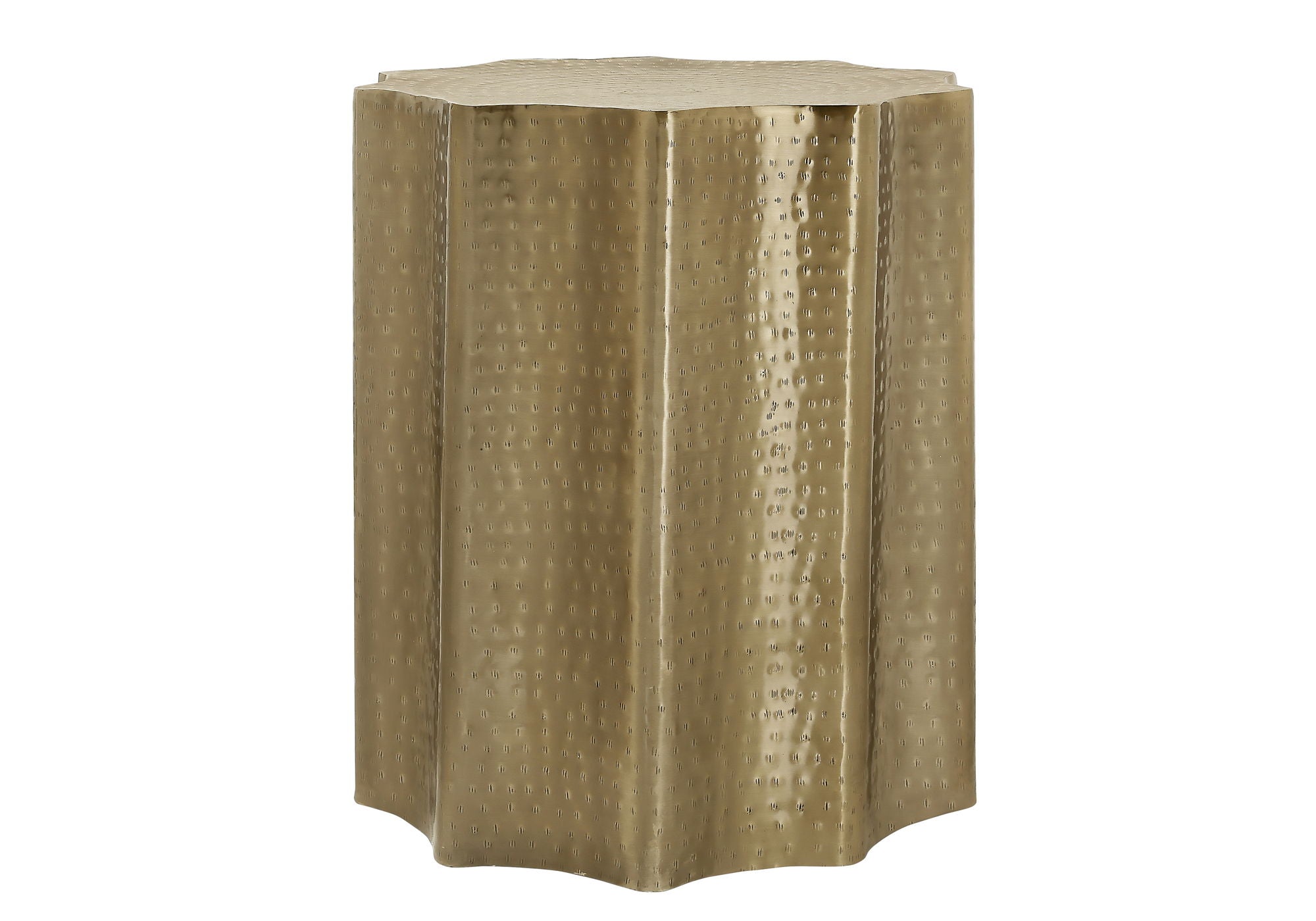 Drum Accent Side Table, Elegant Design Modern - Gold