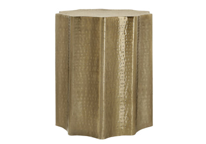 Drum Accent Side Table, Elegant Design Modern - Gold