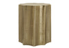 Drum Accent Side Table, Elegant Design Modern - Gold