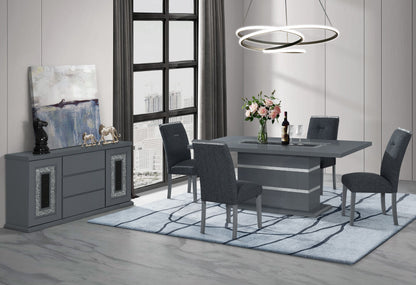 Ariya - Dining Table - Dark Gray