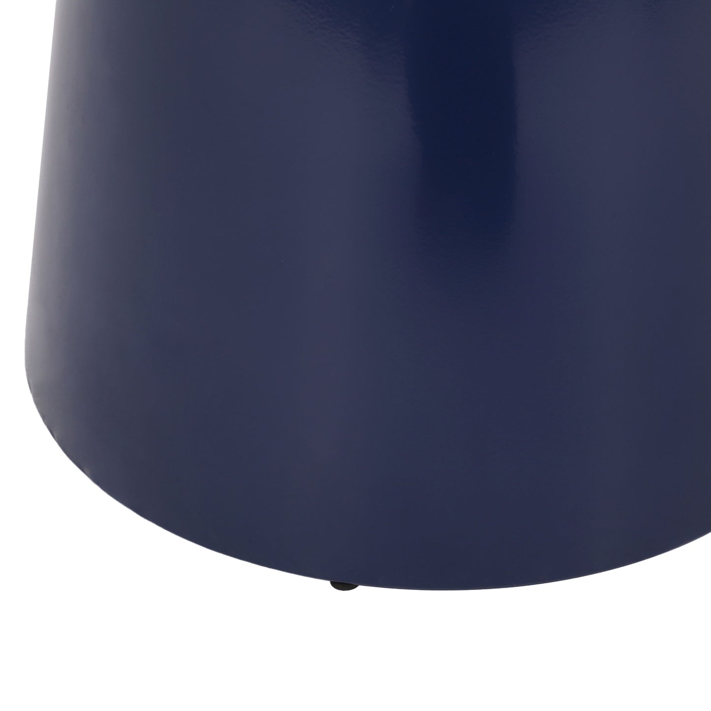 Outdoor Metal End Table Large - Navy Blue