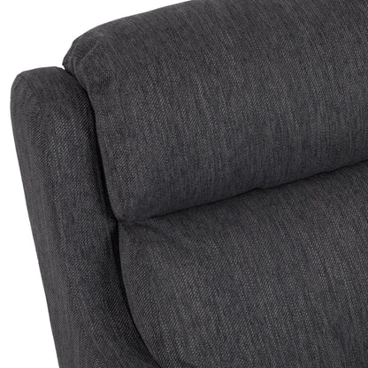 Contemporary Club Chair With Upholstered Fabric And Rubberwood Legs - Charcoal
