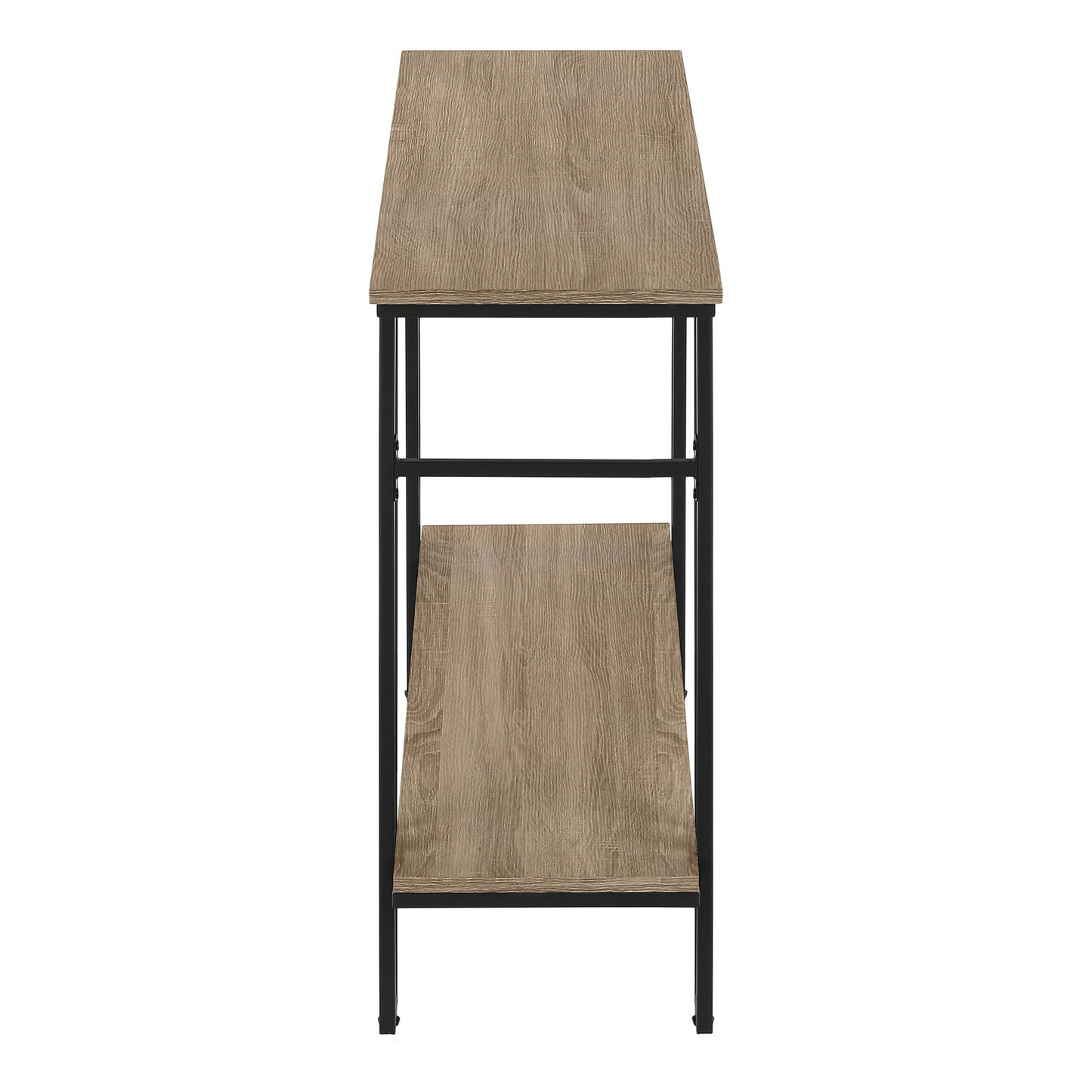 Accent Console Table For Entryway, Contemporary And Modern - Taupe / Black