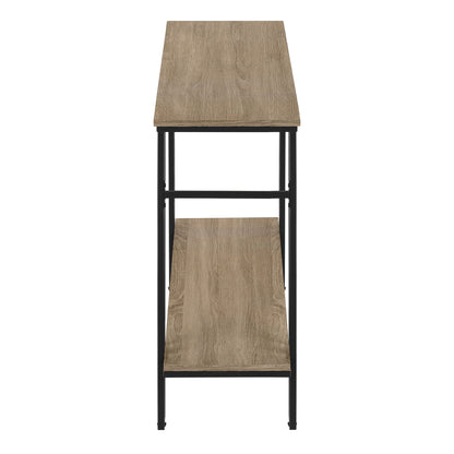Accent Console Table For Entryway, Contemporary And Modern - Taupe / Black