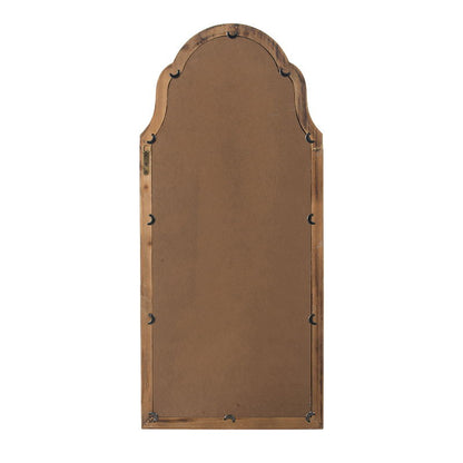 Large & Framed Wall Mirror, Arched Mirror With Decorative Window Look For Living Room - Cream