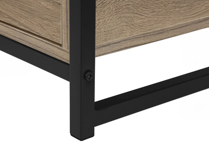 TV Stand, Console, Media Entertainment Center, Storage Drawers, Living Room, Bedroom, Contemporary, Modern - Taupe