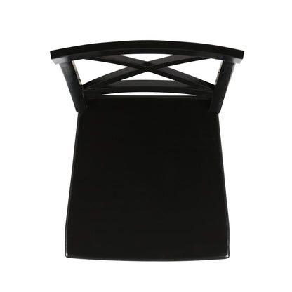 Plethora - Dining Chair With X Shaped Back (Set of 2) - Black