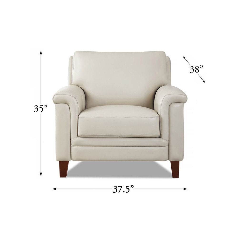 Westcott - Leather Chair - Beige