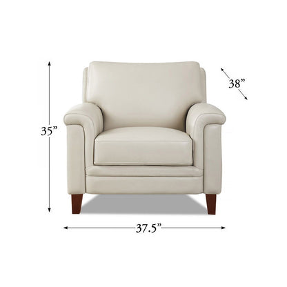 Westcott - Leather Chair - Beige