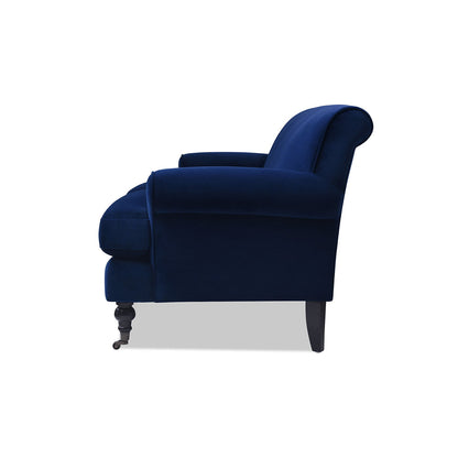 Alana Lawson - Three Cushion Tightback Sofa - Navy Blue