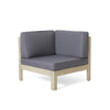 Brava - X Back Corner Chair - Light Gray