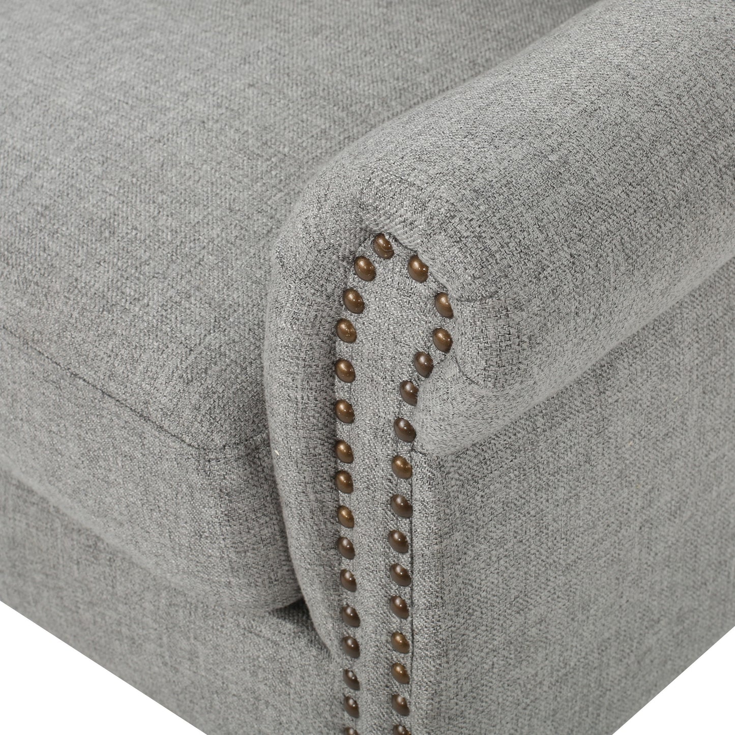 Upholstered Accent Chair, Mid Century Modern Arm Chair, Reading Chair For Living Room, Bedroom - Gray