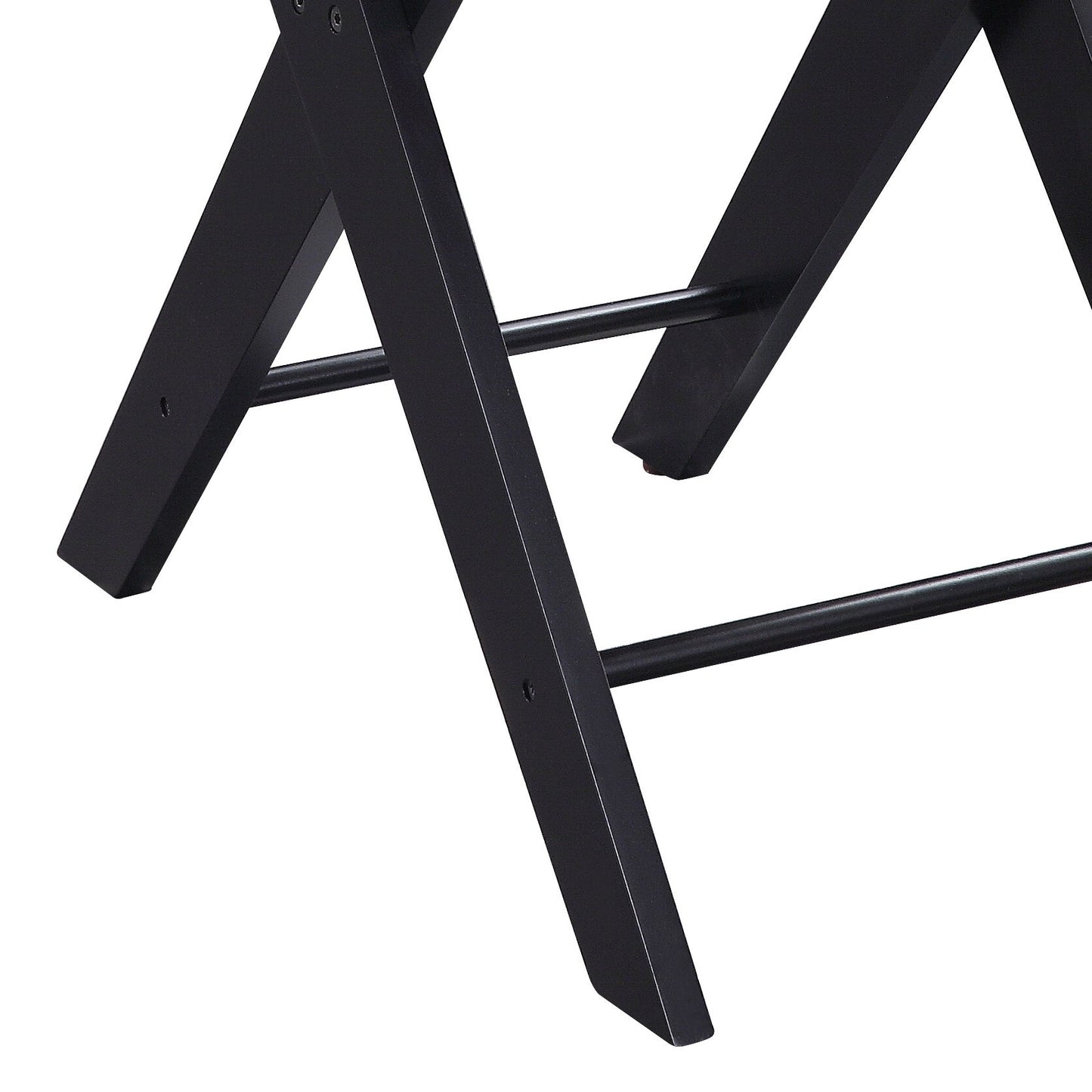 Fierce - Accent Table With Built In USB Port - Black / Burgundy