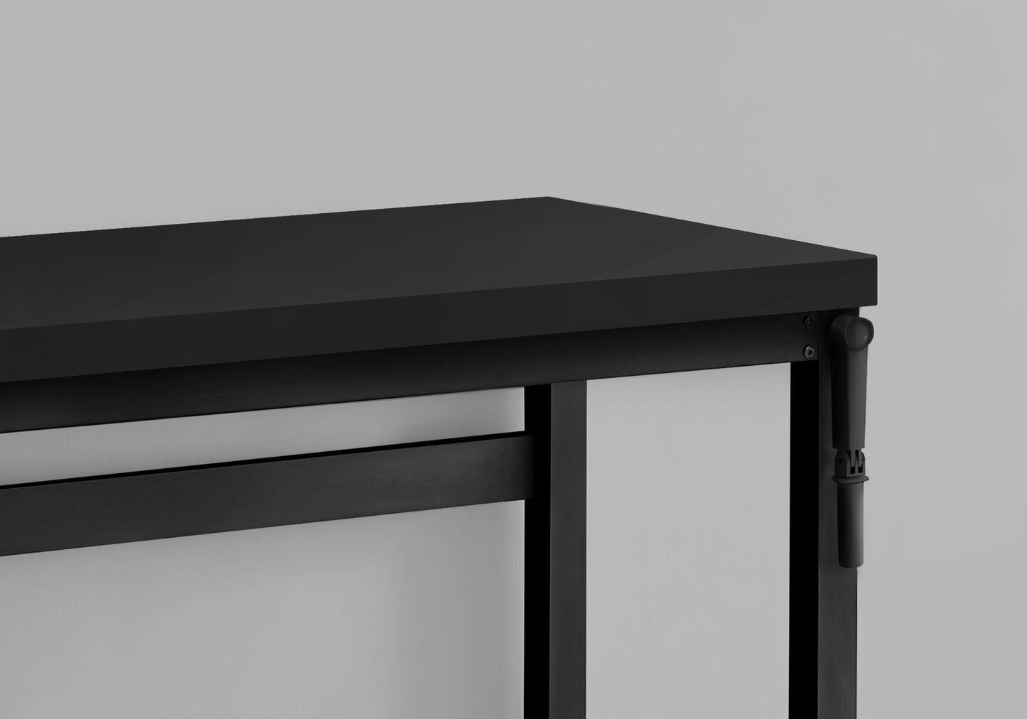Computer Desk, Home Office, Standing, Adjustable, Laptop, Contemporary - Black