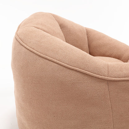 Bedding Bean Bag Sofa Chair High Pressure Foam Bean Bag Chair Adult Material With Padded Foam Padding Compressed Bean Bag With Footrest - Tan