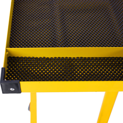 Adjustable Work Table With Drawer - Yellow / Black