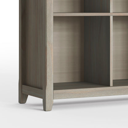 Amherst - 8 Cube Storage Sofa Table - Distressed Gray