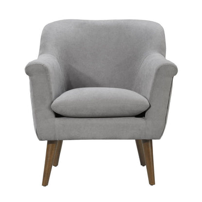 Shelby - Woven Fabric Oversized Armchair - Steel Gray