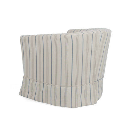 Zeniqua - Upholstered Swivel Chair With Loose Cover - Multi
