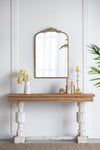 Arch Mirror, Baroque Inspired Wall Decor For Bathroom Bedroom Living Room - Gold
