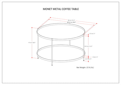 Monet - Coffee Table - Black