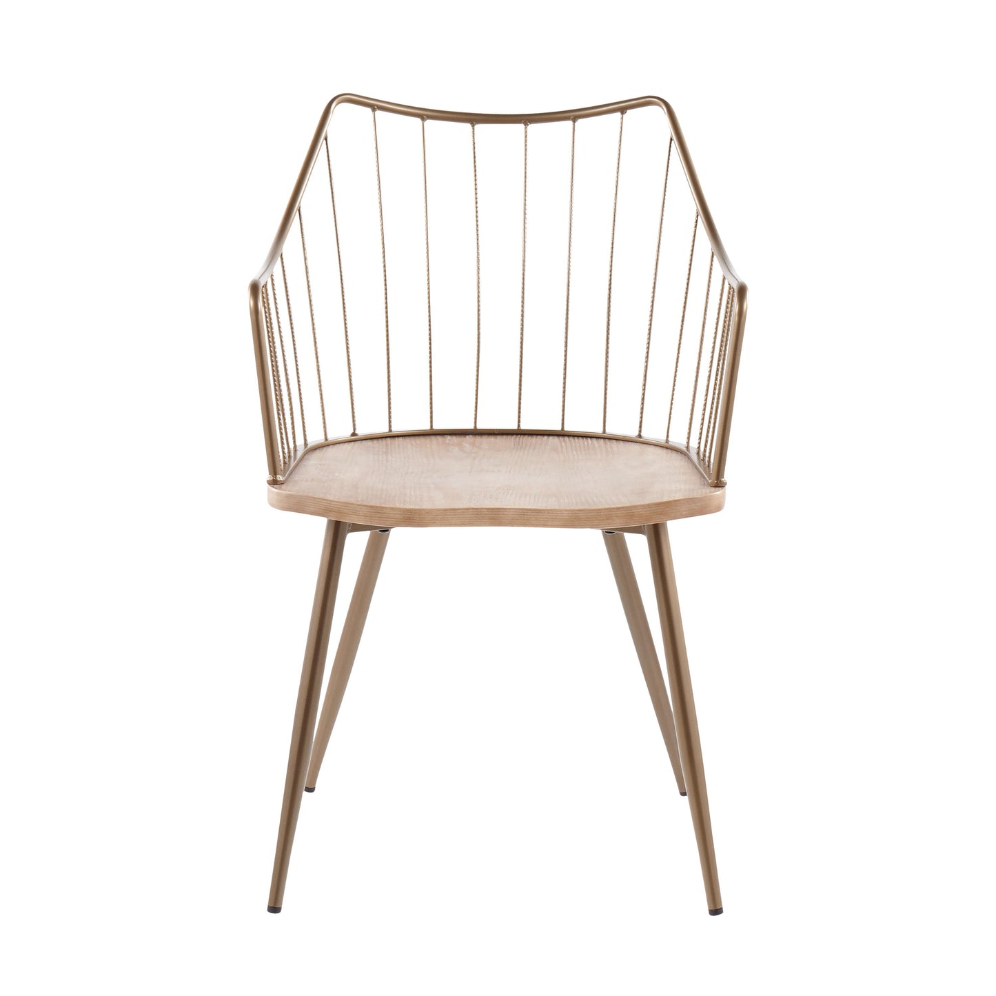 Winston - Farmhouse Chair - Antique Copper / White Washed