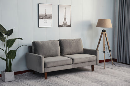 Plush Comfort Loveseat - Gray