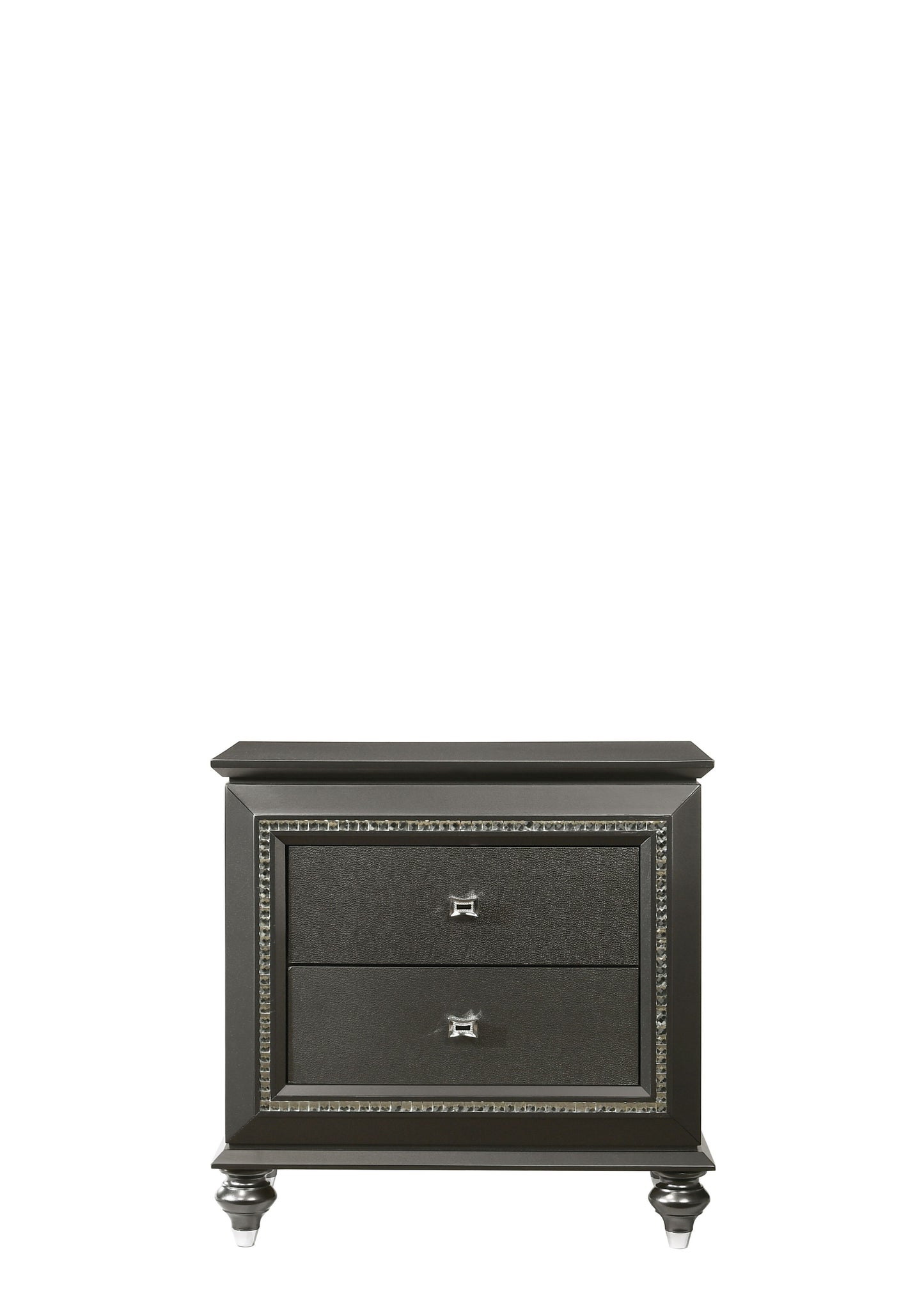 Kaitlyn - Nightstand - Metallic Gray