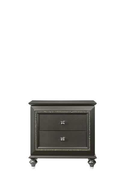Kaitlyn - Nightstand - Metallic Gray