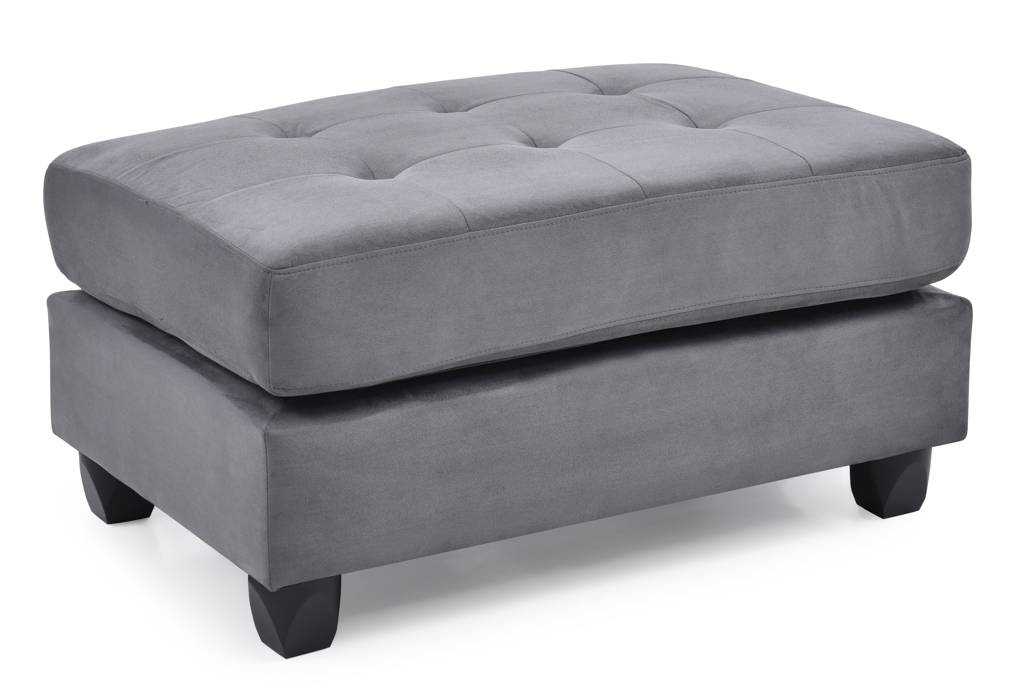 Stylish Contemporary Ottoman For Every Space - Gray