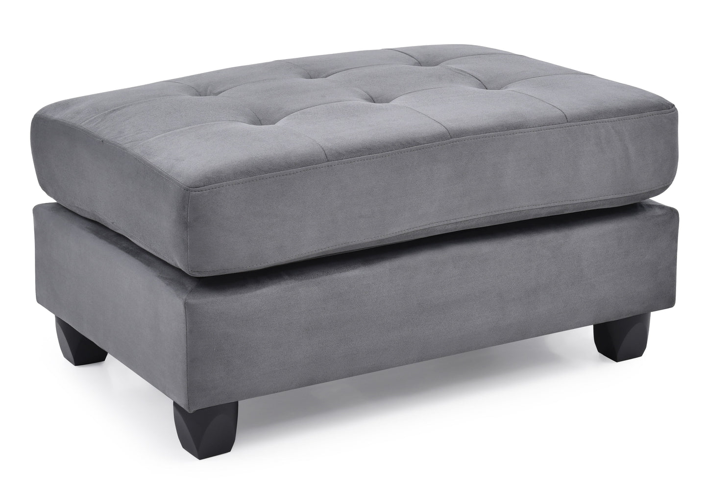 Stylish Contemporary Ottoman For Every Space - Gray