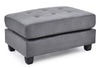 Stylish Contemporary Ottoman For Every Space - Gray