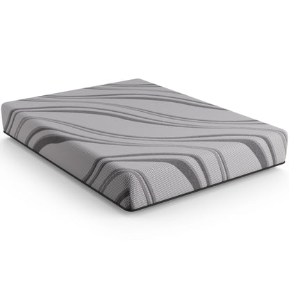 Bib Nl - 10" Queen Pro Gel Foam - Medium - Dark Gray