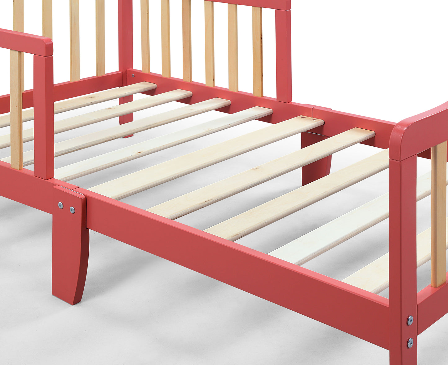 Twain - Toddler Bed - Coral/Natural
