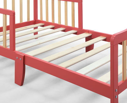 Twain - Toddler Bed - Coral/Natural
