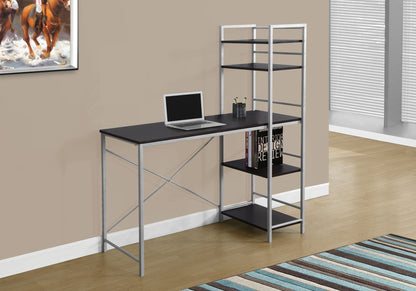 Computer Desk For Home Office, Laptop, Storage Shelves, Contemporary & Modern - Espresso