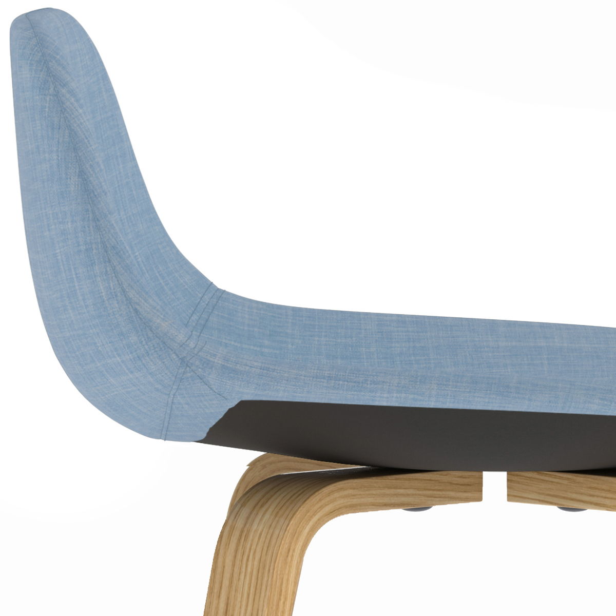 Randolph - Upholstered Bentwood Counter / Bar Height Stool (Set of 2) - Blue