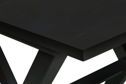Accent End Table, Square, Transitional - Black