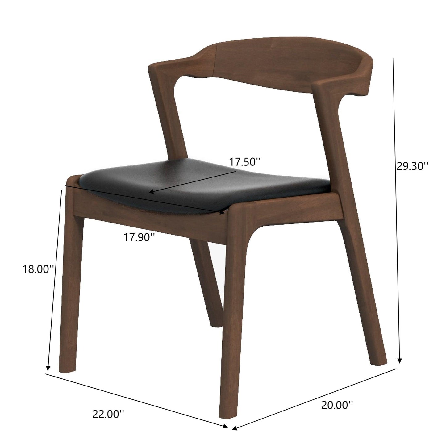 Dakota - Dining Chair (Set of 2) - Black / Brown
