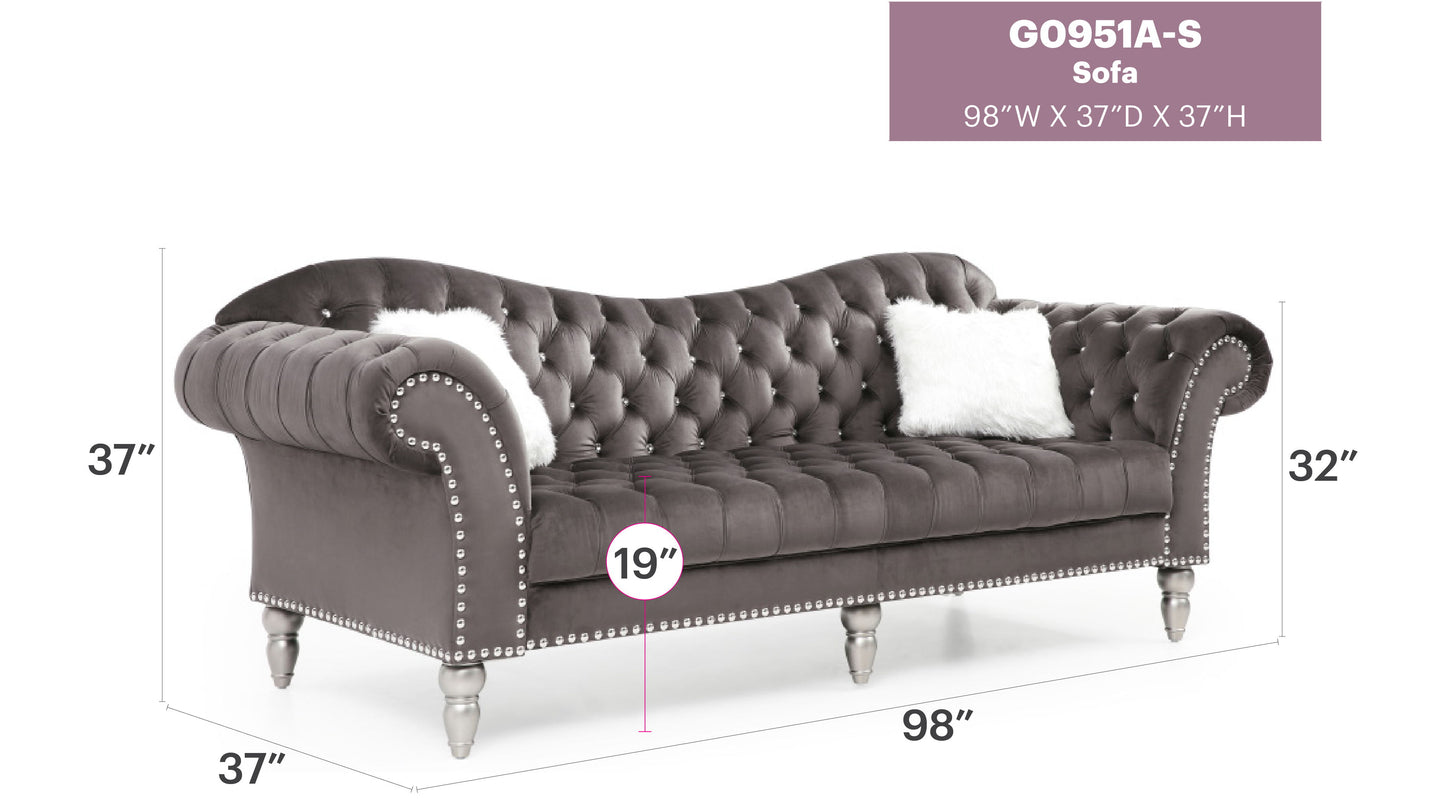 Wilshire - Sofa - Dark Gray