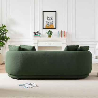 Dylan - Modern French Sofa - Brown / Dark Green