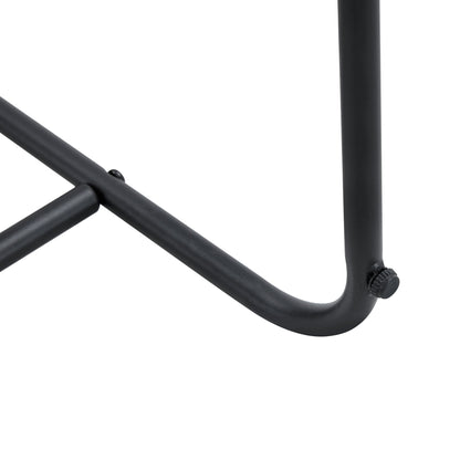 (Set of 2) Modern Minimalist Style Material Bar Stools, Suitable For Kitchen, Bar And Modern Home Design - Black